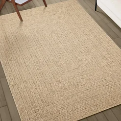 Tapis ZIZUR 200x200 cm aspect de jute intérieur et extérieur-Vidaxl Clearance