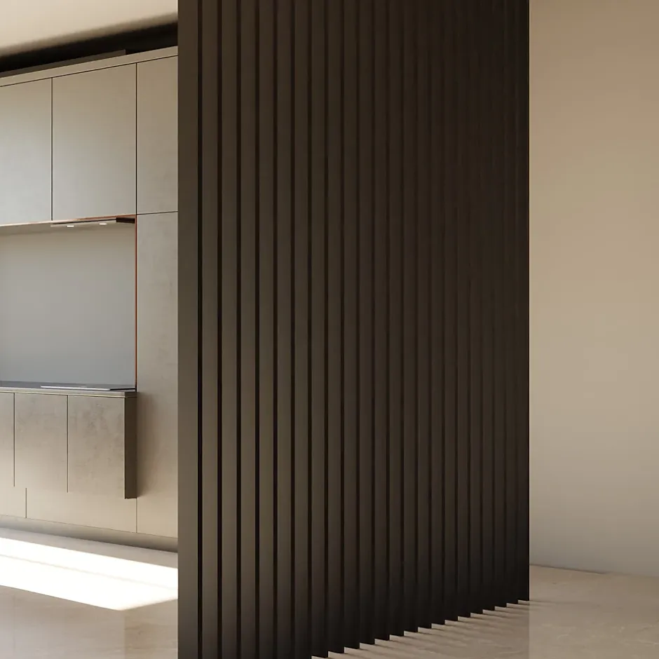 Tasseau aluminium noir 9 x 280 cm, ép.2,2 cm