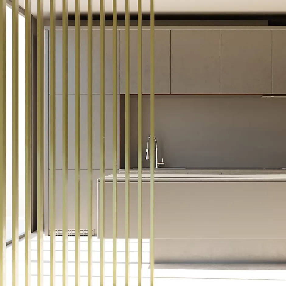 Tasseau aluminium olive 7,8 x 280 cm, ép.2,2 cm