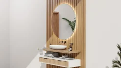 Foge Tasseau décoratif imitation chêne Saragosse l.3 x L.280 cm vendu par 4 pièces