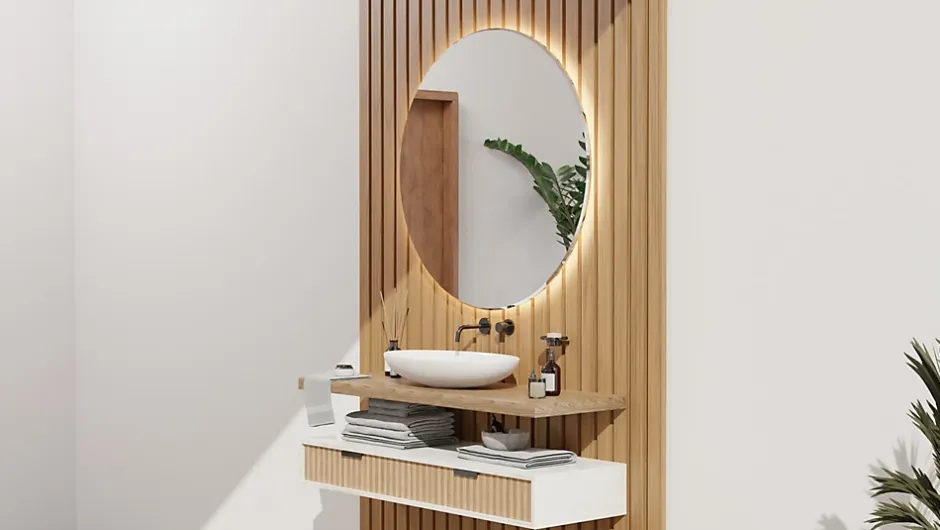 Foge Tasseau décoratif imitation chêne Saragosse l.3 x L.280 cm vendu par 4 pièces