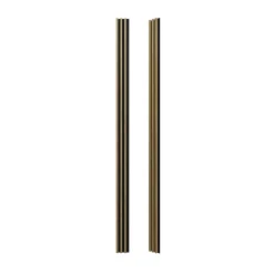 Tasseau décoratif lambris lamelles Linea Slim MDF noir et chêne 15 x 265 cm, ép. 30mm-Stegu Discount