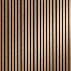 Tasseau décoratif lambris lamelles bois coloris naturel l.250 x l.30 x ep.1 cm- Outlet