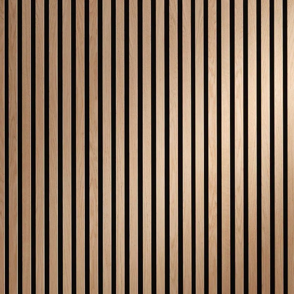 Tasseau décoratif lambris lamelles bois coloris naturel l.250 x l.30 x ep.1 cm- Outlet