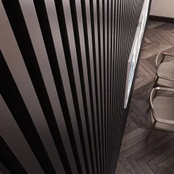 Tasseau décoratif placage noir 3 x 280 cm vendu par 4 pièces