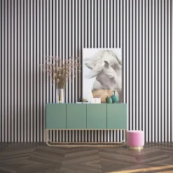 Tasseau décoratif placage blanc 3 x 280 cm vendu par 4 pièces