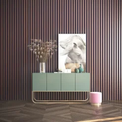 Tasseau décoratif placage papier imitation chêne athénien 3 x 280 cm vendu par 4 pièces- New