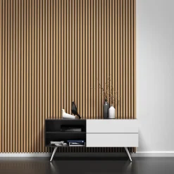 Tasseau de finition en chêne pour panneau Saragossa 2800 x 28 x 22 mm-Foge Outlet