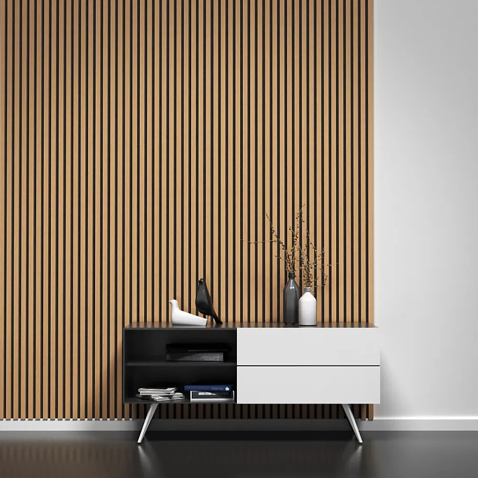 Tasseau de finition en chêne pour panneau Saragossa 2800 x 28 x 22 mm-Foge Outlet