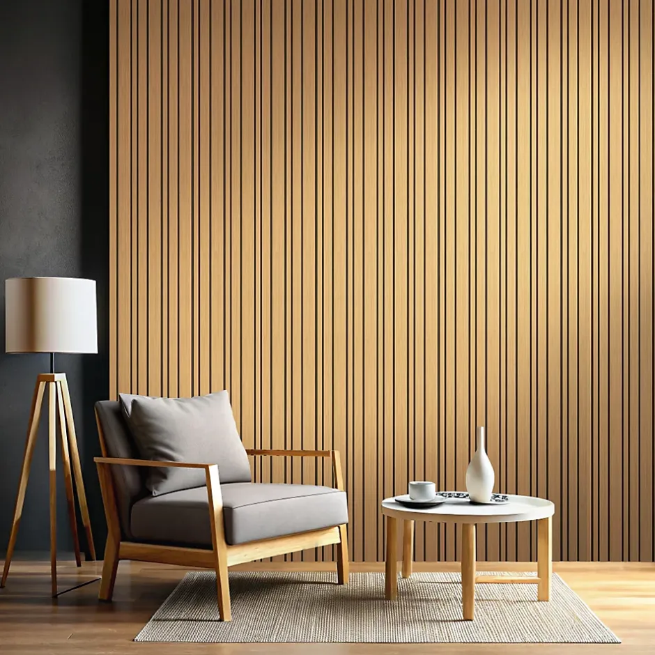 Tasseau de finition en chêne pour panneau Saragossa 2800 x 28 x 22 mm-Foge Outlet