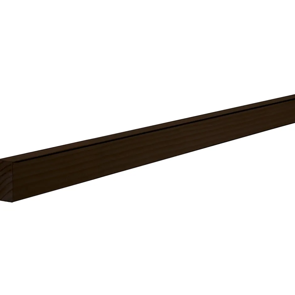 Tasseau en pin noir 4 chanfreins 20X40mm L.2,50m-