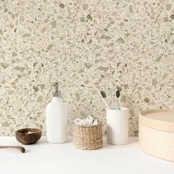 Terrazzo Stracciatella beige - 60 x 60 cm-Decoon