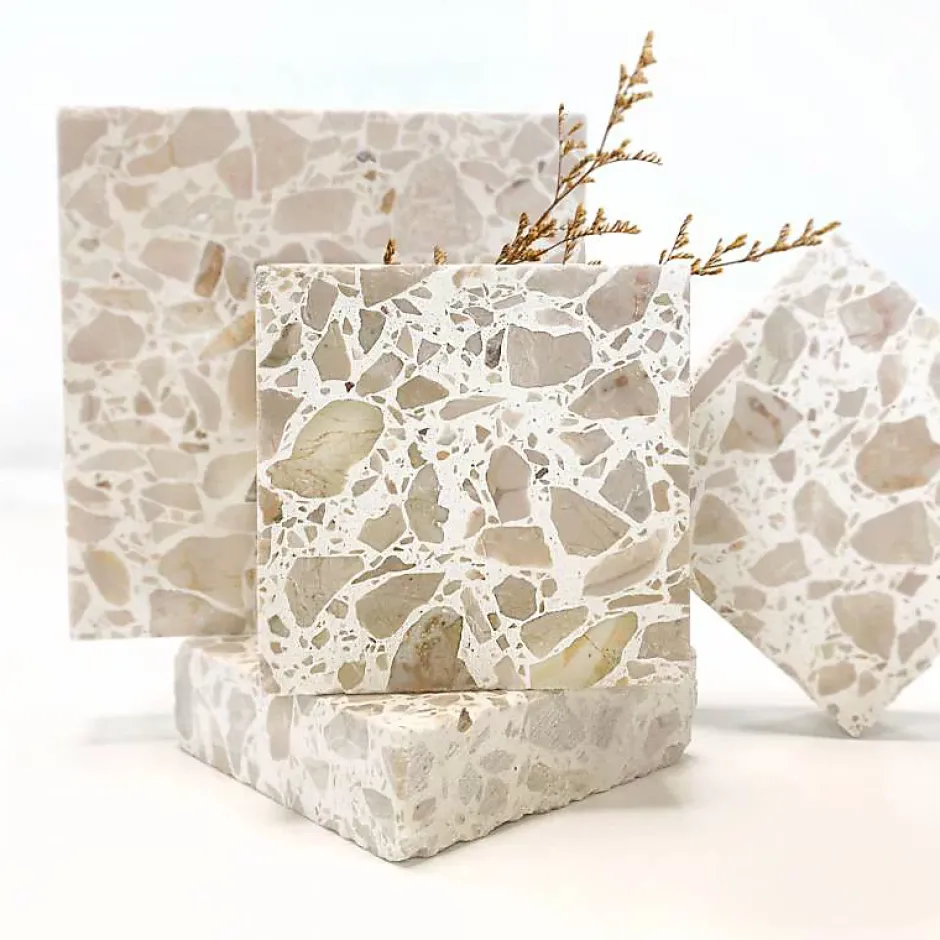 Terrazzo Stracciatella beige - 60 x 60 cm-Decoon