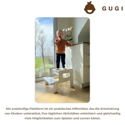 Raumhirsch Furniture Tour d'Apprentissage - Marchepied Montessori Sûr et Personnalisable pour Enfants