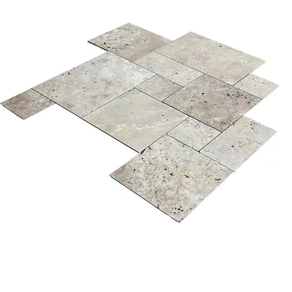 Travertin OPUS 2ième choix - Rustique - Vendu par set - set de 0,74m2-Albedo Pierre Online