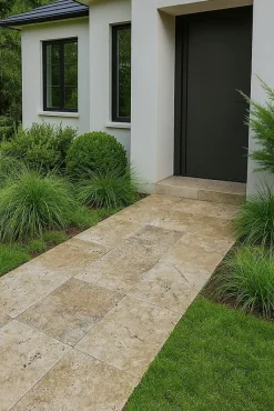 Pattom TRAVERTIN RUSTIC (2nd choix), piere naturelle, 40,6 x 61 EP 1,2cm - LIVRAISON CHARIOT EMBARQUÉ