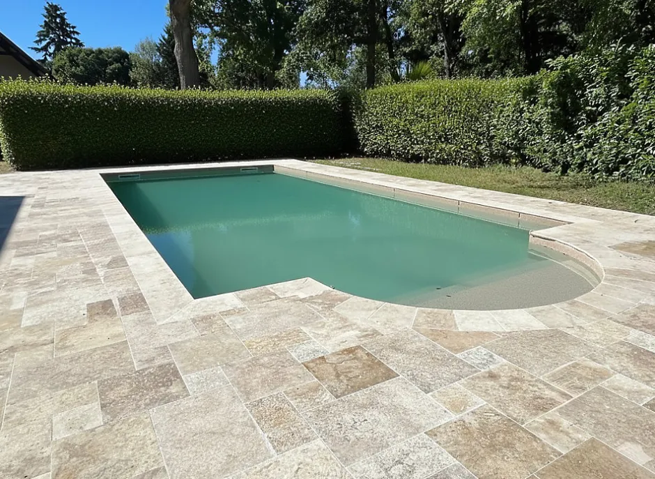 TRAVERTIN RUSTIC (2nd Choix) , pierre naturelle, Opus 4 formats EP 1,2cm (carton de 0,74m2) - LIVRAISON CHARIOT EMBARQUÉ-Pattom