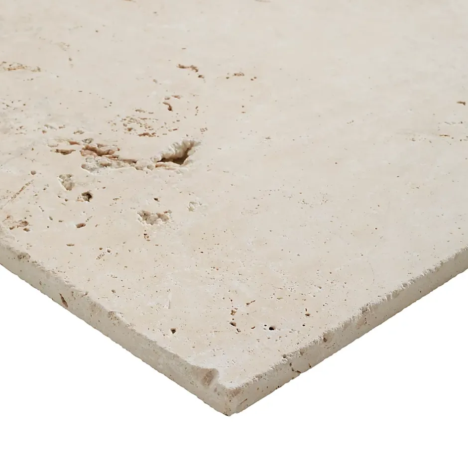 Casa Linéa Travertin sol et mur intérieur beige L.61 x l.40,6 cm x ép.12 mm, Travertino