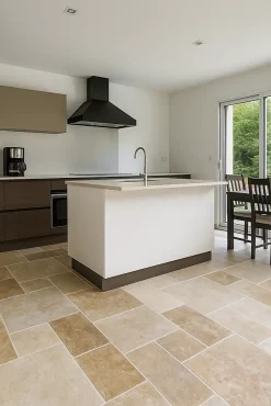 TRAVERTIN STANDARD MIX (1er choix mix), pierre naturelle, Opus 4 formats EP 1,2cm (carton de 0,74m2) LIVRAISON PREMIUM-Pattom Sale