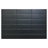 Lux Mosaic Velvet Black Lisse Série Revêtement grès cérame premium 5x15 cm.