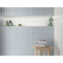 Lux Mosaic Velvet Grey Pillow Série Revêtement grès cérame premium 5x15 cm.