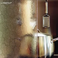 Miroiterie De L'ouest Armorique Verre Cathédrale martelé clair 4mm, le m²