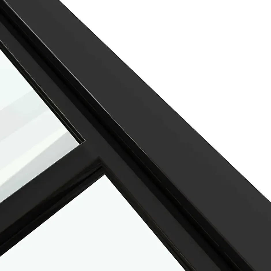 Verrière Factory Verrière - 3 Vitrages - L: 119cm H: 115cm - Acier Ultra Fin - Noir Mat (RAL 9005) - Livrée Montée