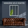 Mon Marché Déco Verrière 3 Carreaux - Déjà Montée - Blanc