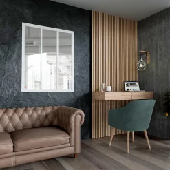 Mon Marché Déco Verrière 3 Carreaux - Déjà Montée - Blanc