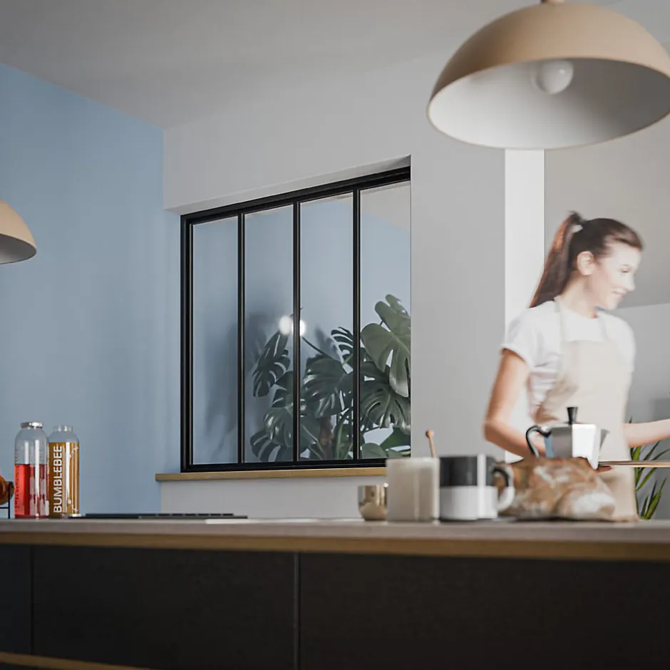 Verrière 4 Carreaux - Déjà Montée - Noir Mat-Mon Marché Déco Online