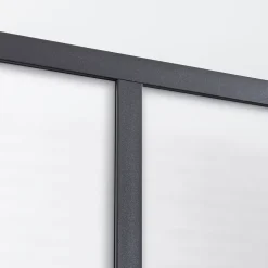 Verrière 2 carreaux opaques, coloris noir mat H108 x l.63cm