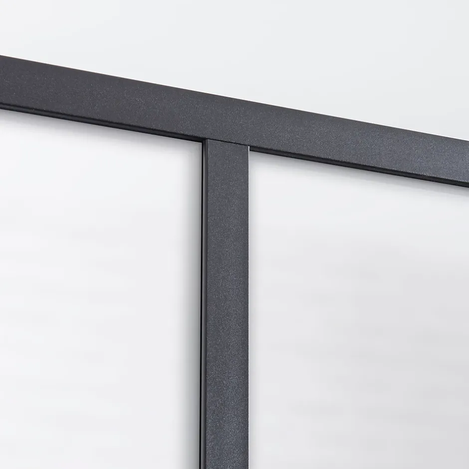 Verrière 2 carreaux opaques, coloris noir mat H108 x l.63cm