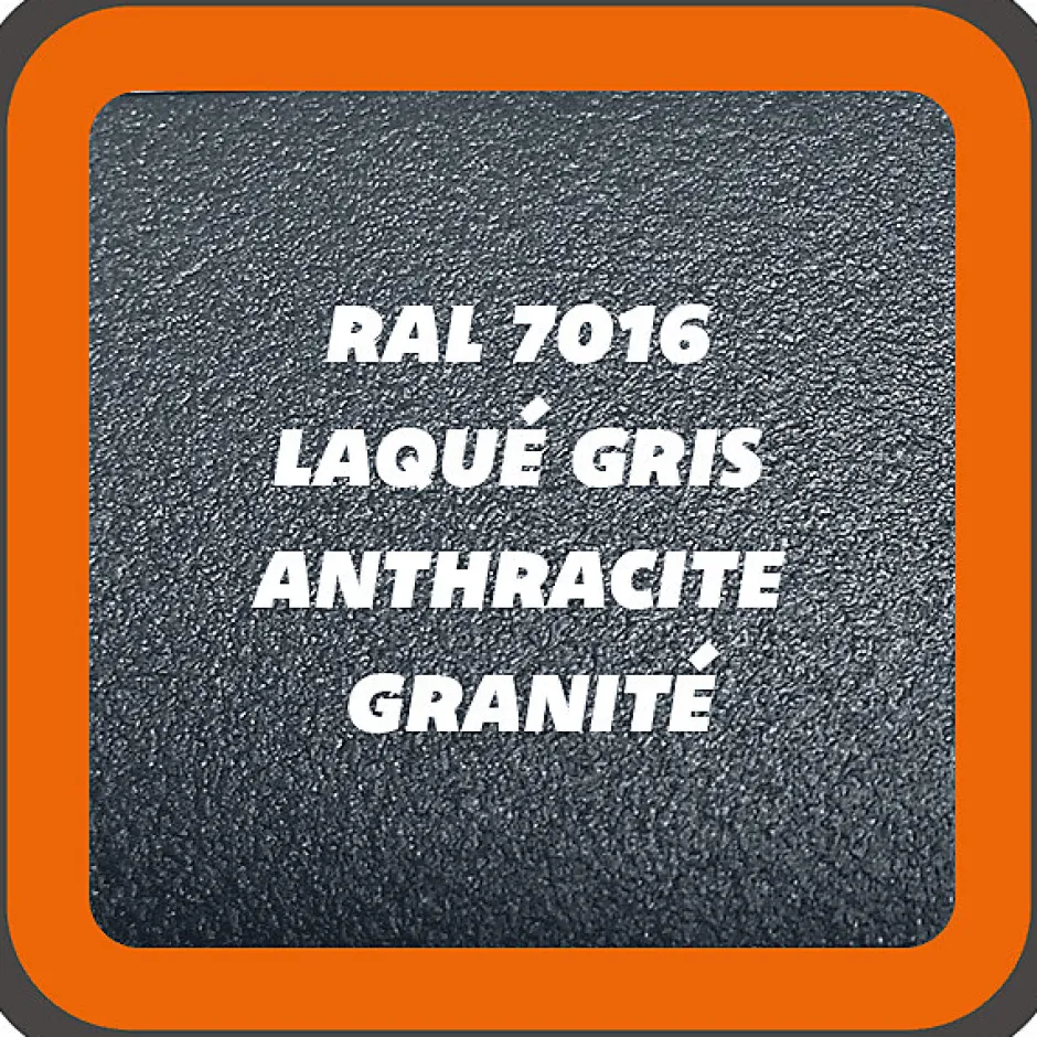 Verrière 3 verres Curly - L x H : 102 x 125 cm - Laqué gris 7016 granité - verre Sahara inclus-MySystem Online