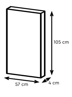 Verrière acier noir 2 vitrages opales H.105 x l.57 cm