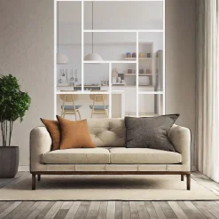 MySystem Verrière ArtDéco 8 - L x H : 150 x 170 cm - Laqué blanc 9003 granité - vitrages inclus