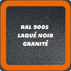 Verrière ArtDéco 8 - L x H : 110 x 150 cm - Laqué noir 9005 granité - vitrages inclus-MySystem