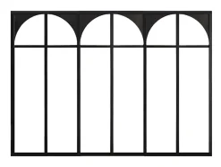 Verrière atelier art déco en aluminium thermolaqué 180x130 cm - Noir - ARCADEA-Vente-unique Sale