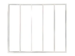 Verrière atelier en aluminium thermolaqué - 150x130 cm - Blanc - BAYVIEW-Vente-unique Outlet