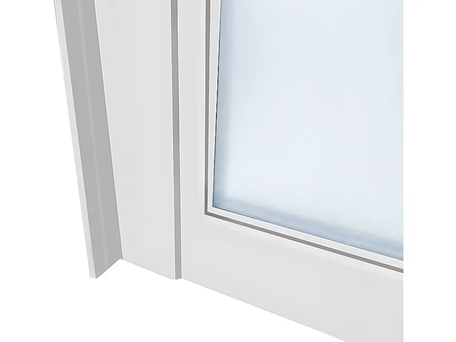 Vente-unique Verrière atelier en aluminium thermolaqué - 60x130 cm - Blanc - BAYVIEW