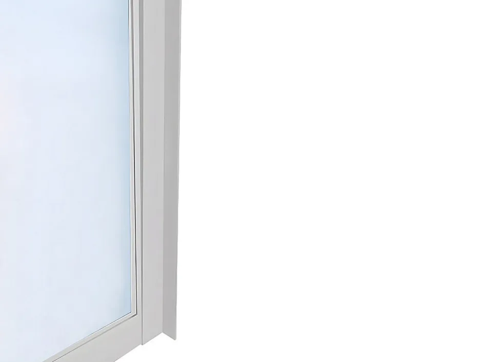 Vente-unique Verrière atelier en aluminium thermolaqué - 60x130 cm - Blanc - BAYVIEW