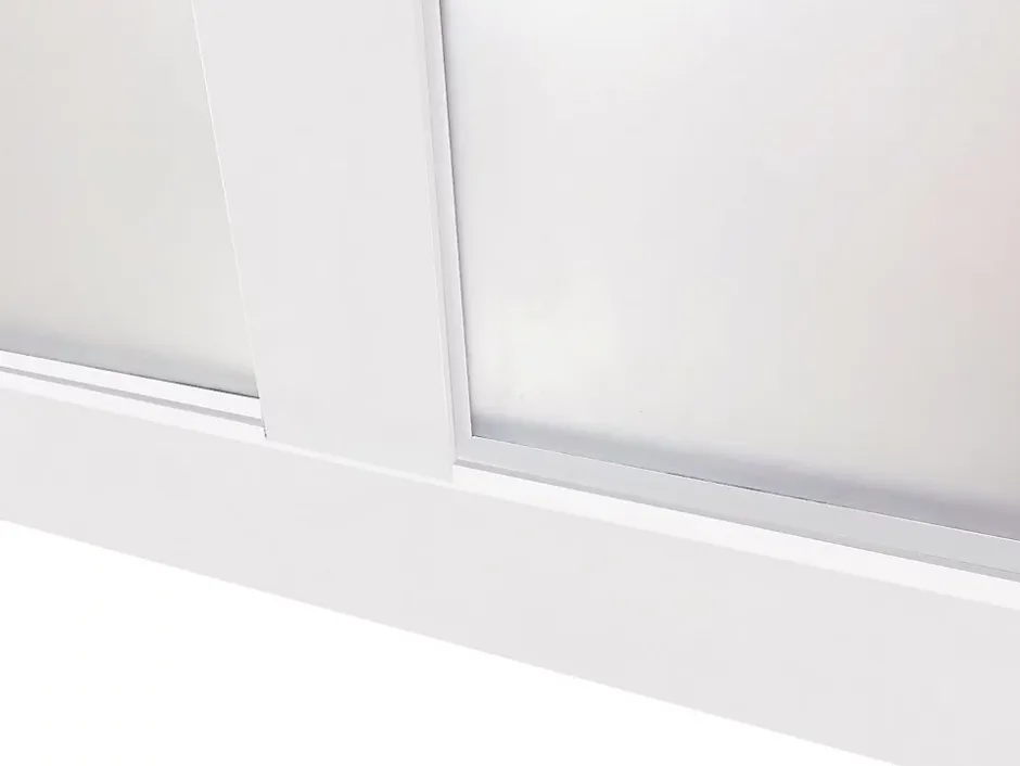 Verrière atelier en aluminium thermolaqué - 210x130 cm - Blanc - BAYVIEW-Vente-unique New