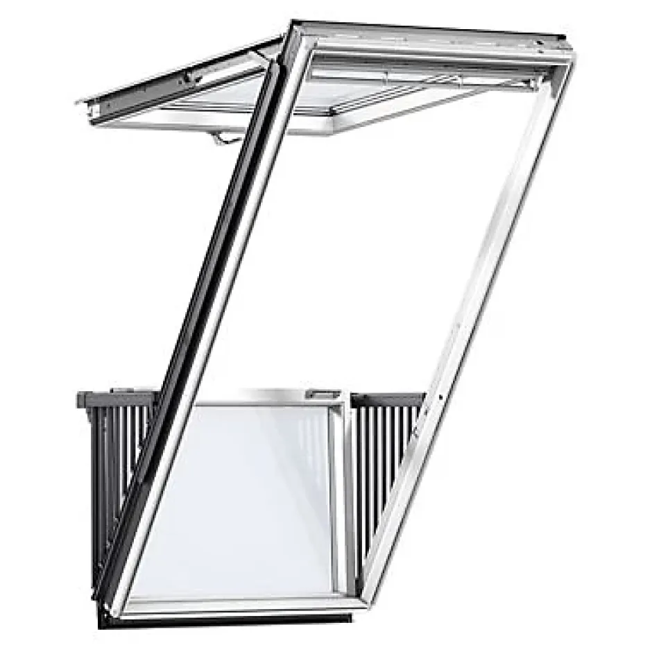 Velux Verrière balcon GDL Triple vitrage blanc SK19 114 x h.92 cm