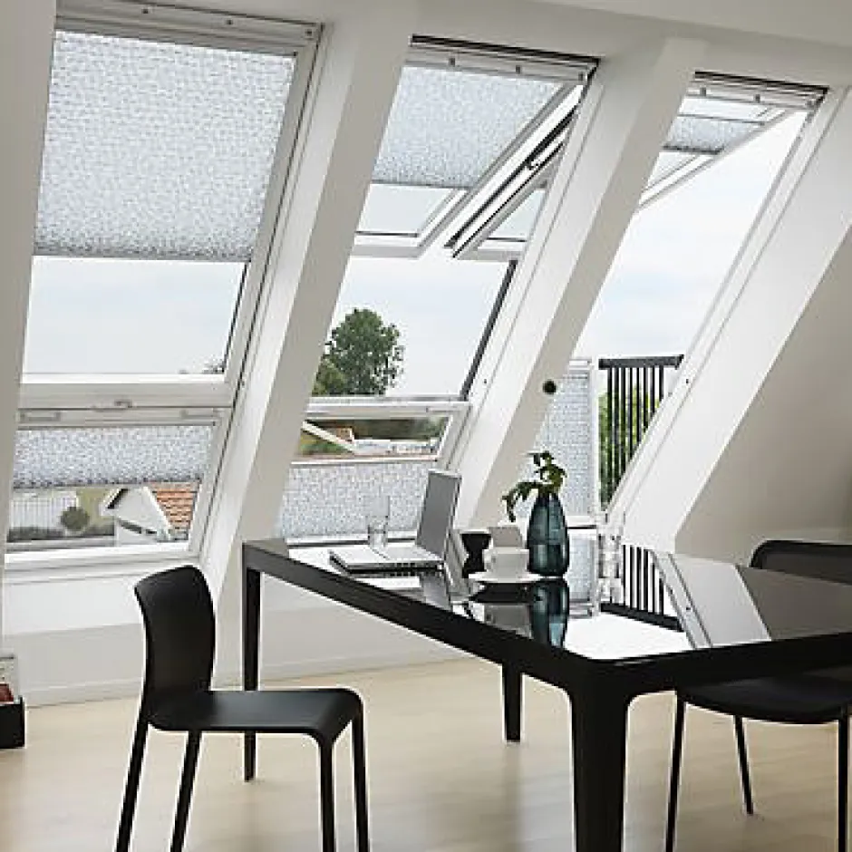 Velux Verrière balcon GDL Triple vitrage blanc SK19 114 x h.92 cm