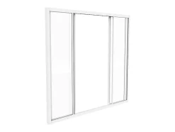 Verrière coulissante en aluminium thermolaqué blanc 120x105 cm - RAVENA-Vente-unique Hot