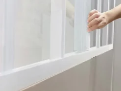 Verrière coulissante en aluminium thermolaqué blanc 120x105 cm - RAVENA-Vente-unique Hot