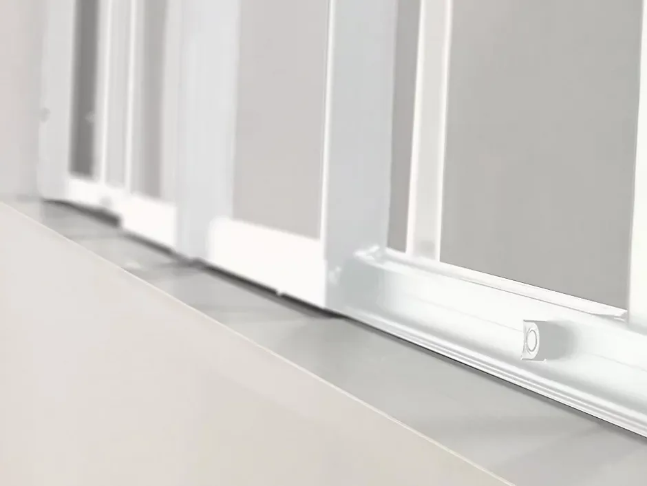 Verrière coulissante en aluminium thermolaqué blanc 120x105 cm - RAVENA-Vente-unique Hot