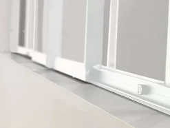 Vente-unique Verrière coulissante en aluminium thermolaqué blanc 180x105 cm - RAVENA