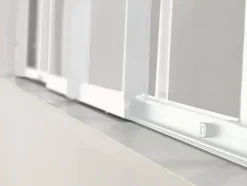 Vente-unique Verrière coulissante en aluminium thermolaqué blanc 180x105 cm - RAVENA