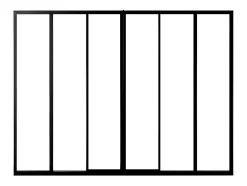 Verrière coulissante en aluminium thermolaqué noir 180x105 cm - RAVENA-Vente-unique Clearance