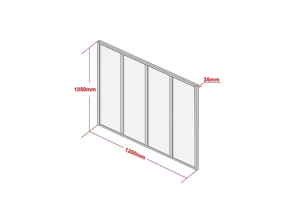 Vente-unique Verrière d'angle atelier en aluminium thermolaqué - L120 x L60 x H105 cm - Blanc - BAYVIEW